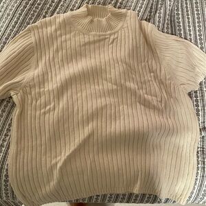 J crew mock turtleneck short sleeve sweater
